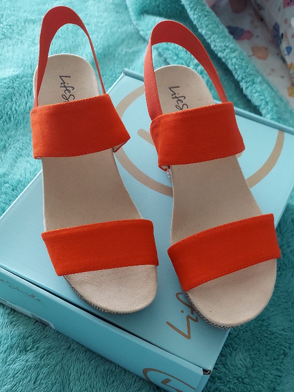 Life Stride Canvas Wedge Sandals